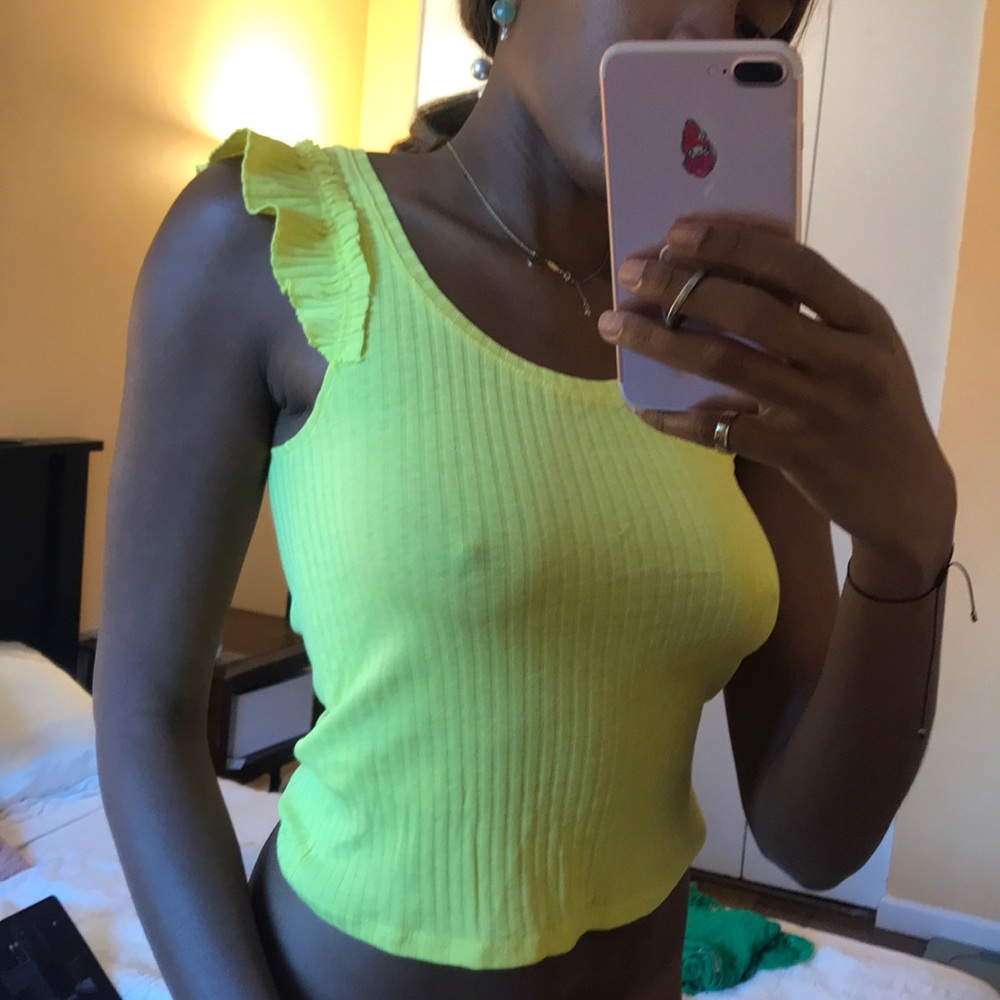 Bright yellow summer top